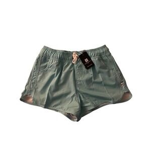 BONDI BEAMERS Light Aqua Blue Swim Trunks Shorts Women's Size 10‎